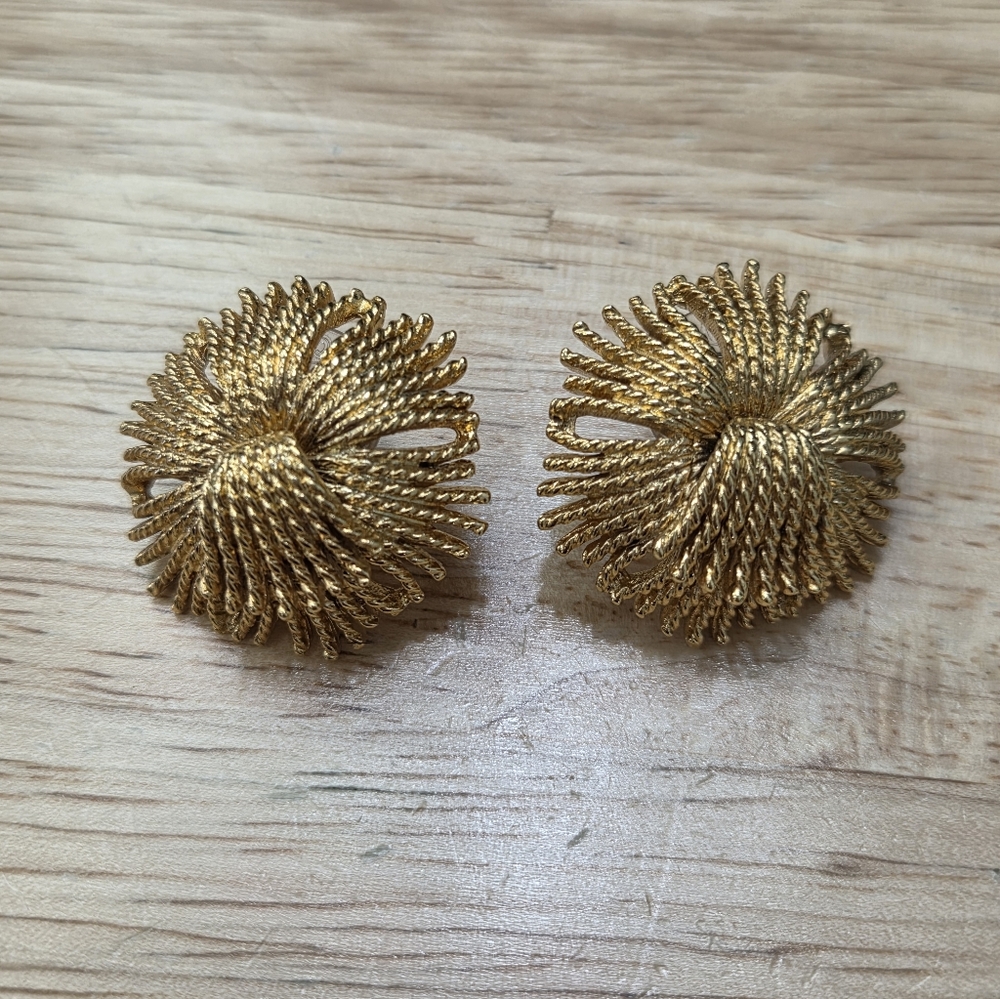 Monet "Cordelia" earrings, Firework  Burst Earrings, Pierced